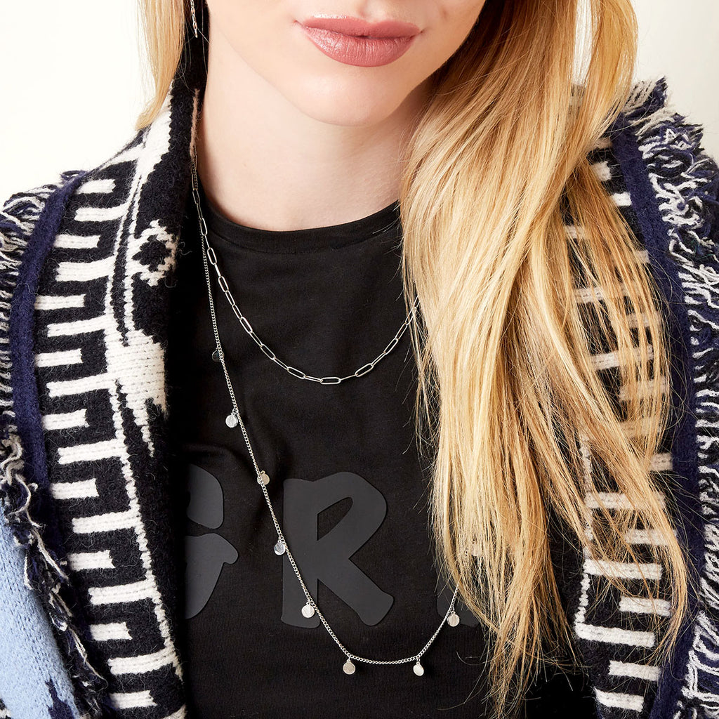 Confetti Coins Double Necklace