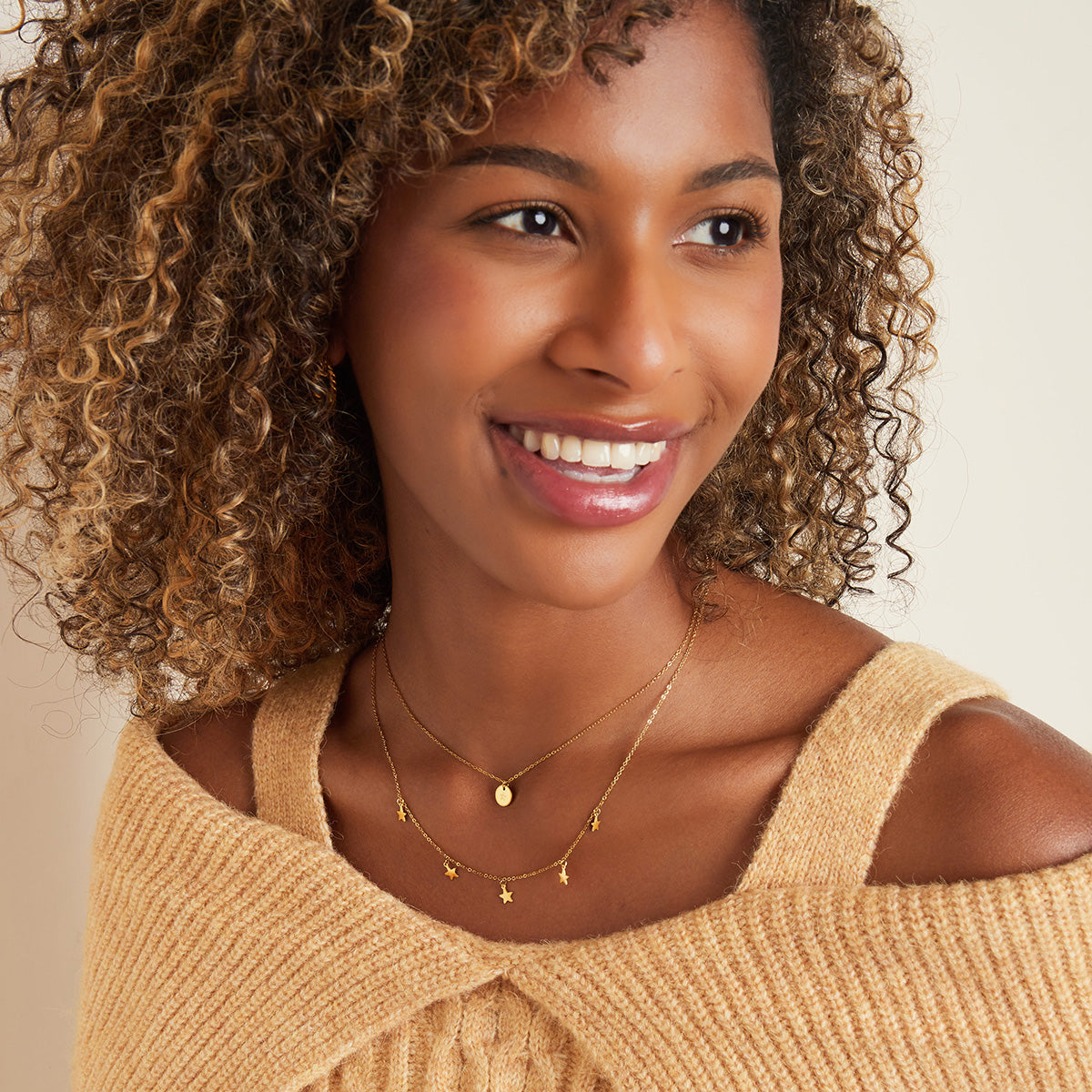 Stars & Coin Double Necklace
