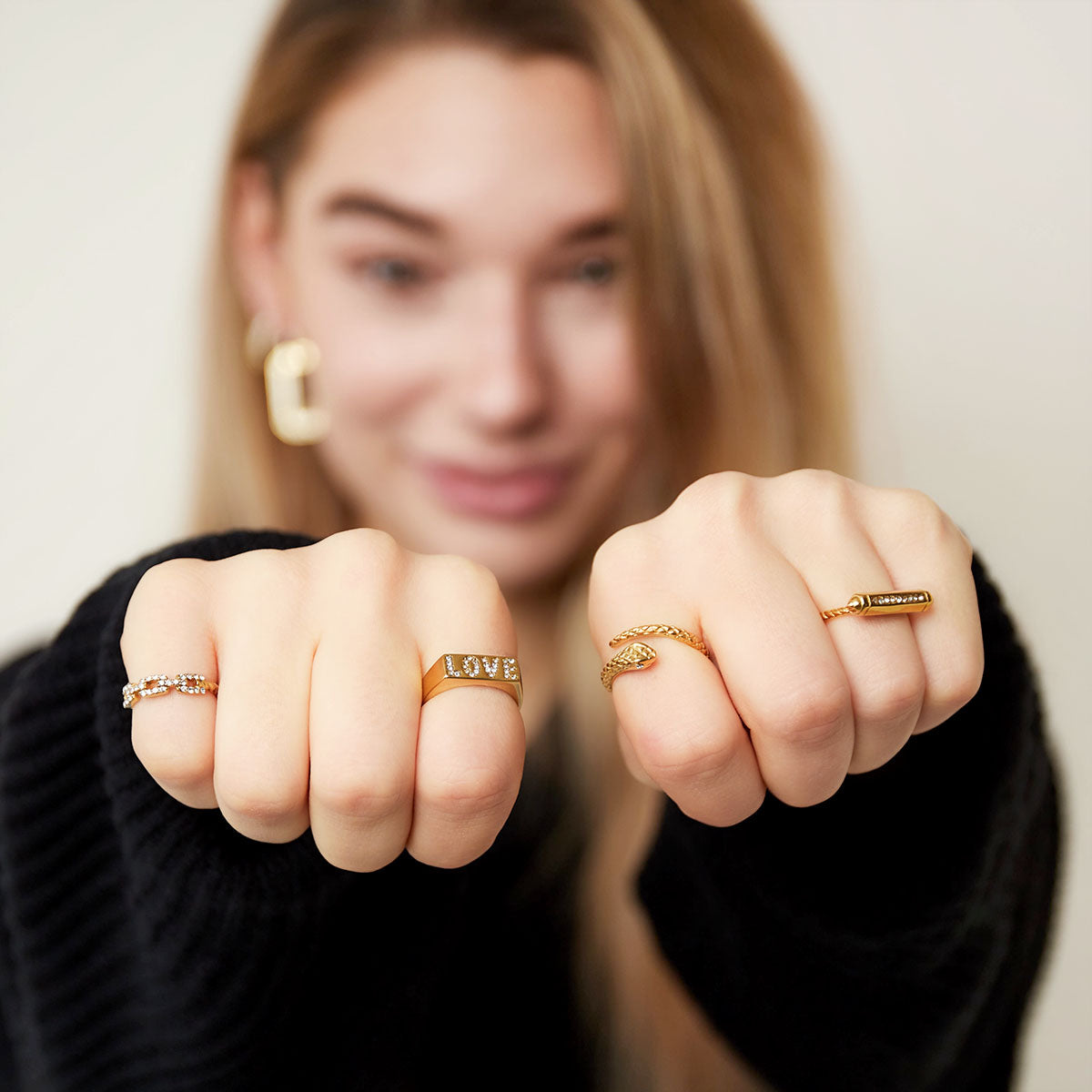 Bold Snake Ring