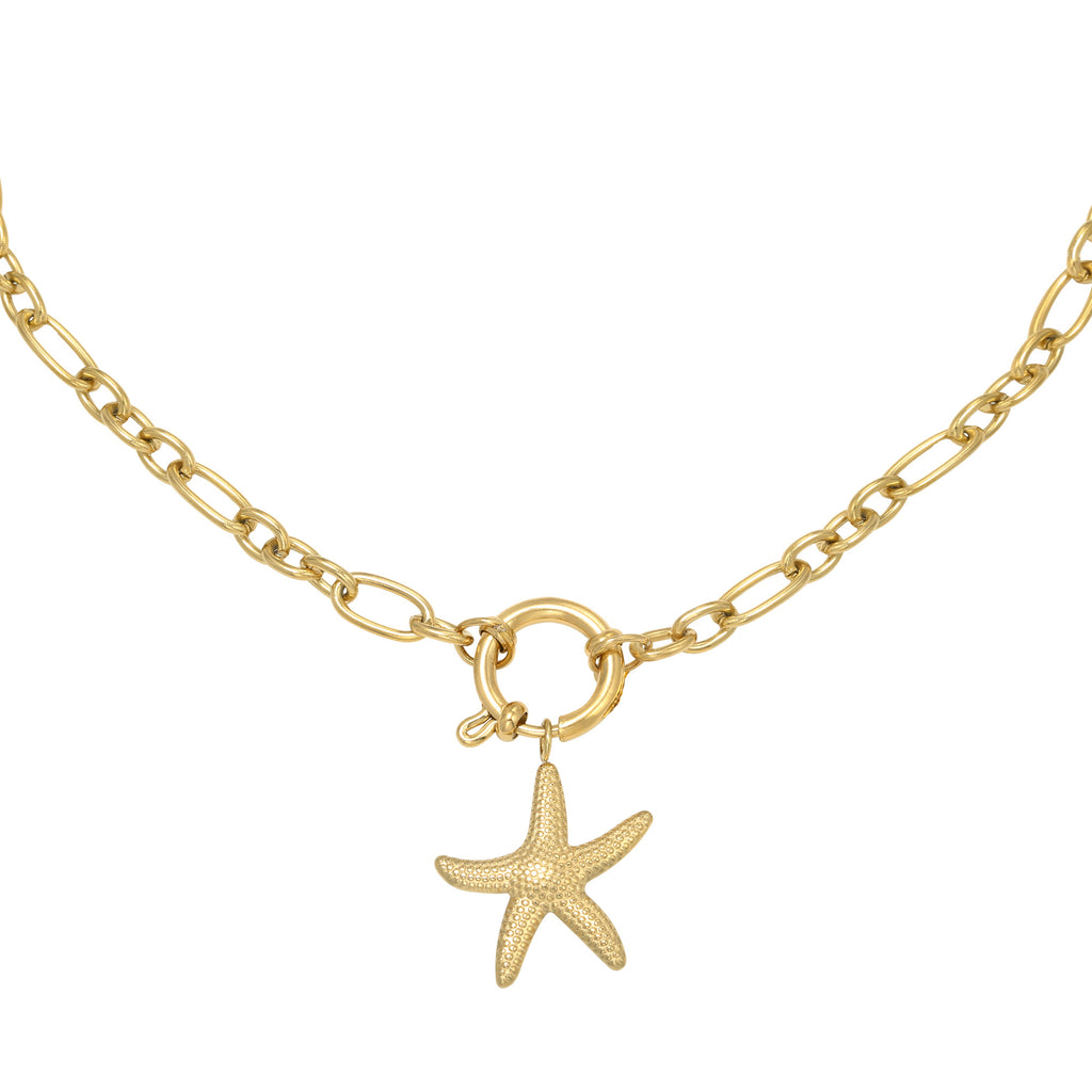 Shiny Starfish Necklace
