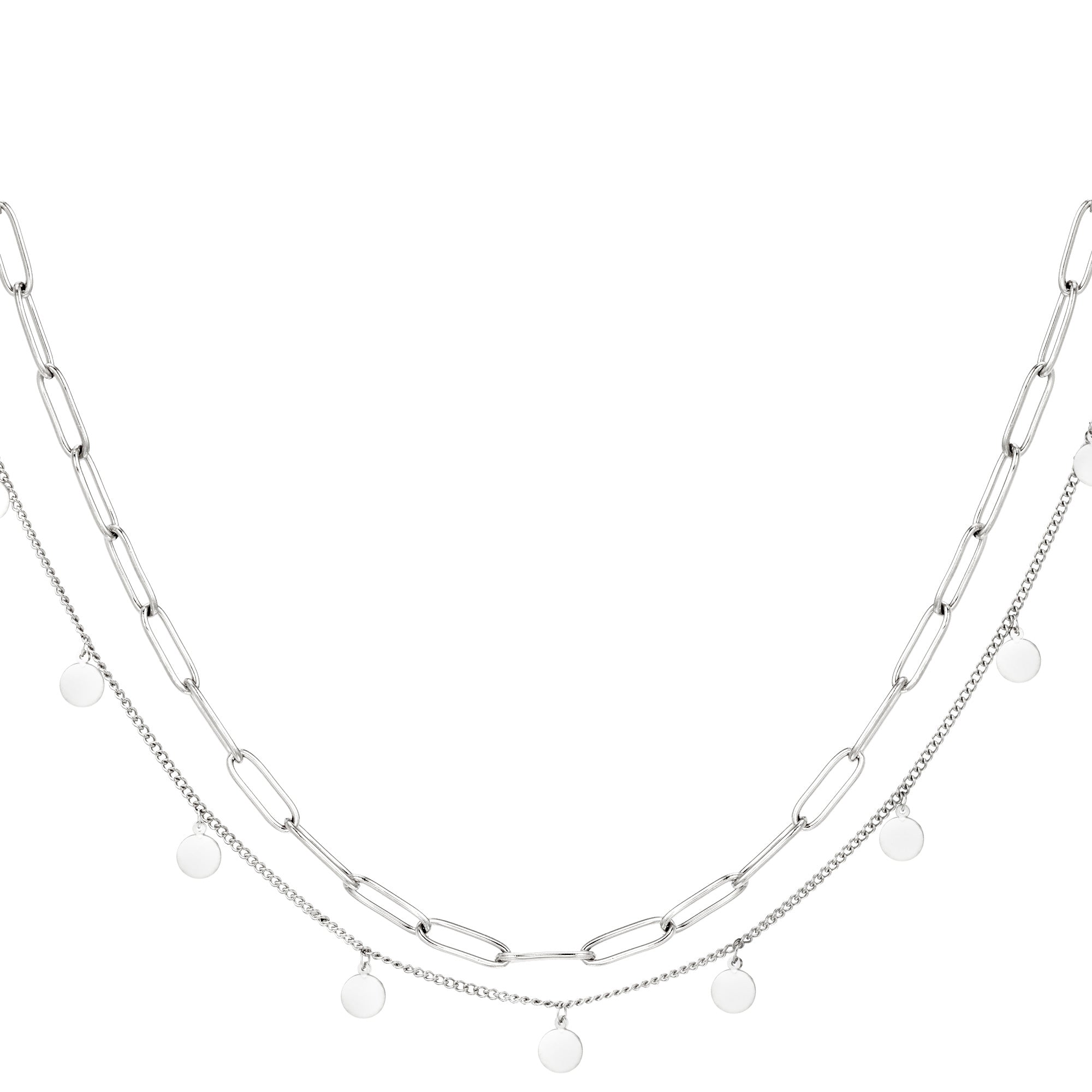 Confetti Coins Double Necklace