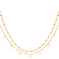 Confetti Coins Double Necklace