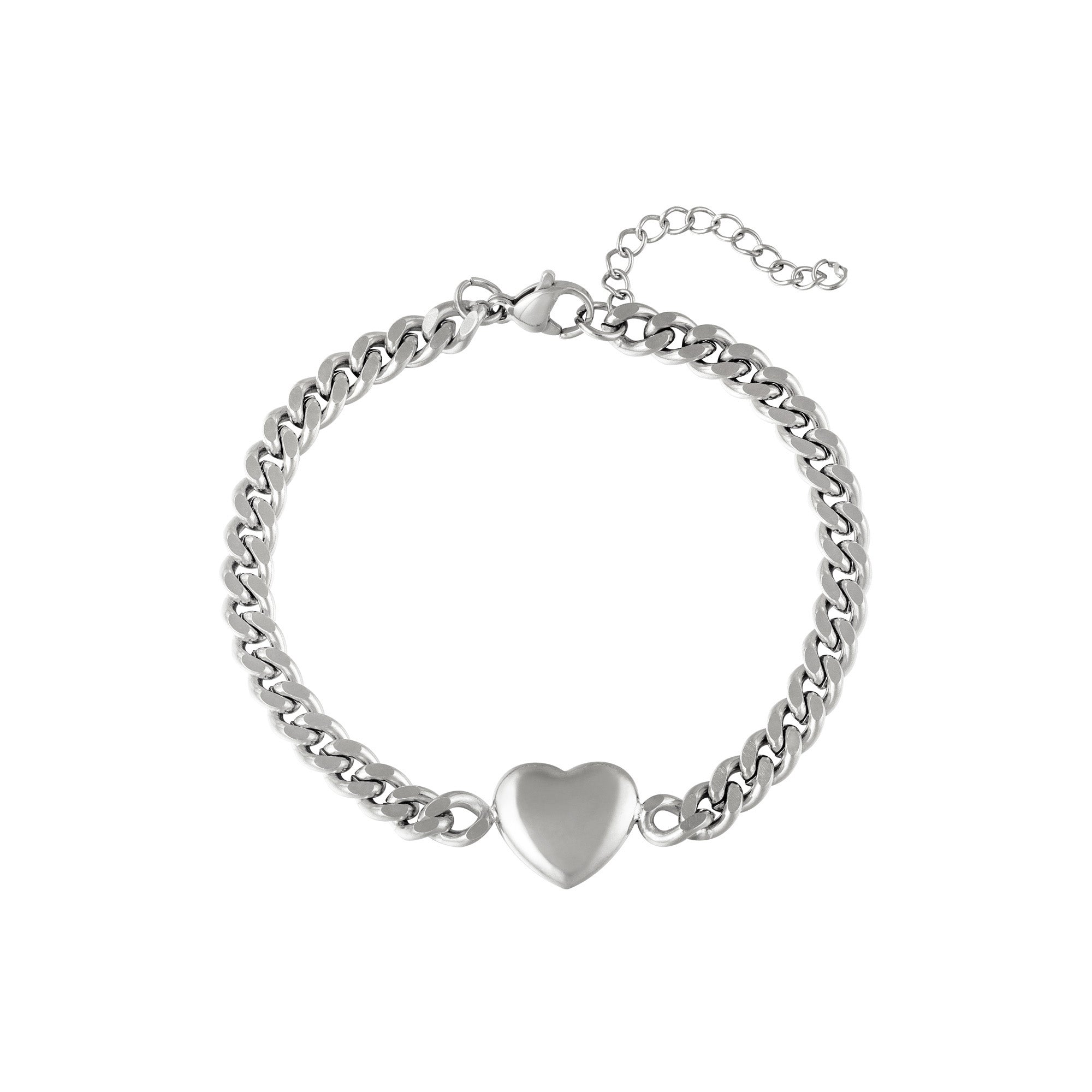 Chained Heart Bracelet