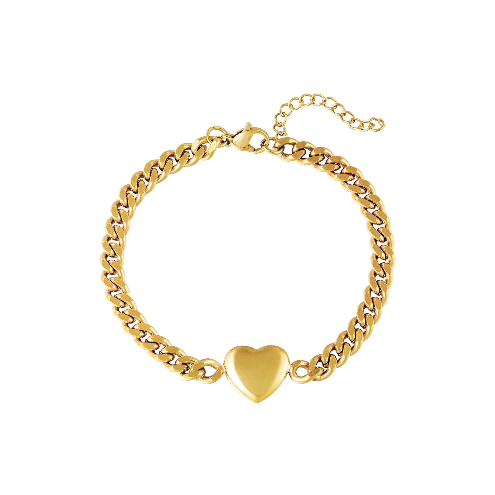 Chained Heart Bracelet