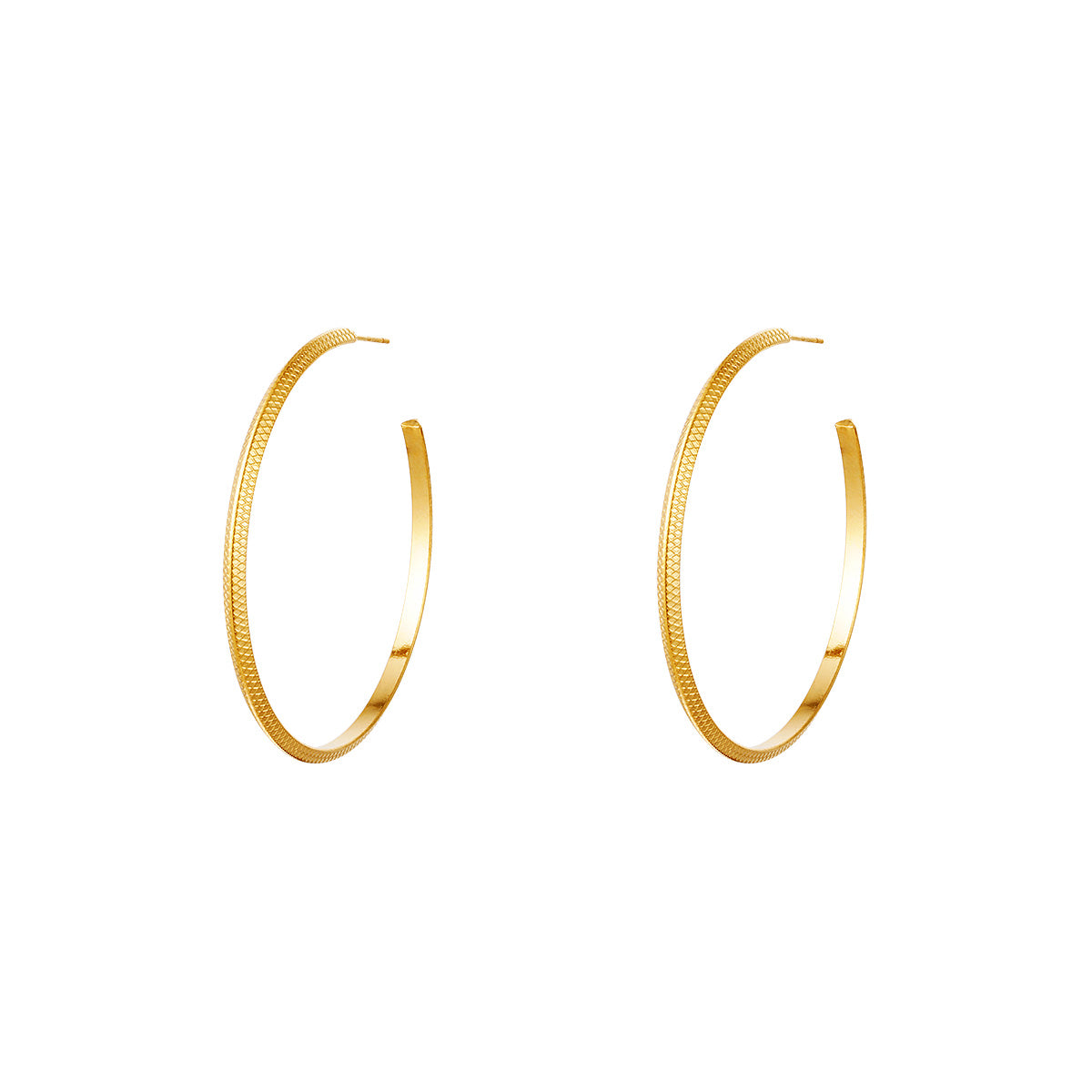 Finest Woven Big Creole Earrings