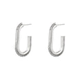 Jagged Oval Earrings