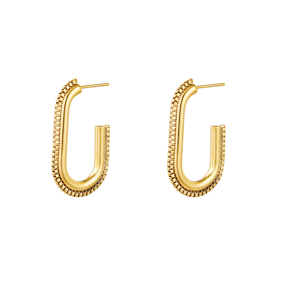 Jagged Oval Earrings
