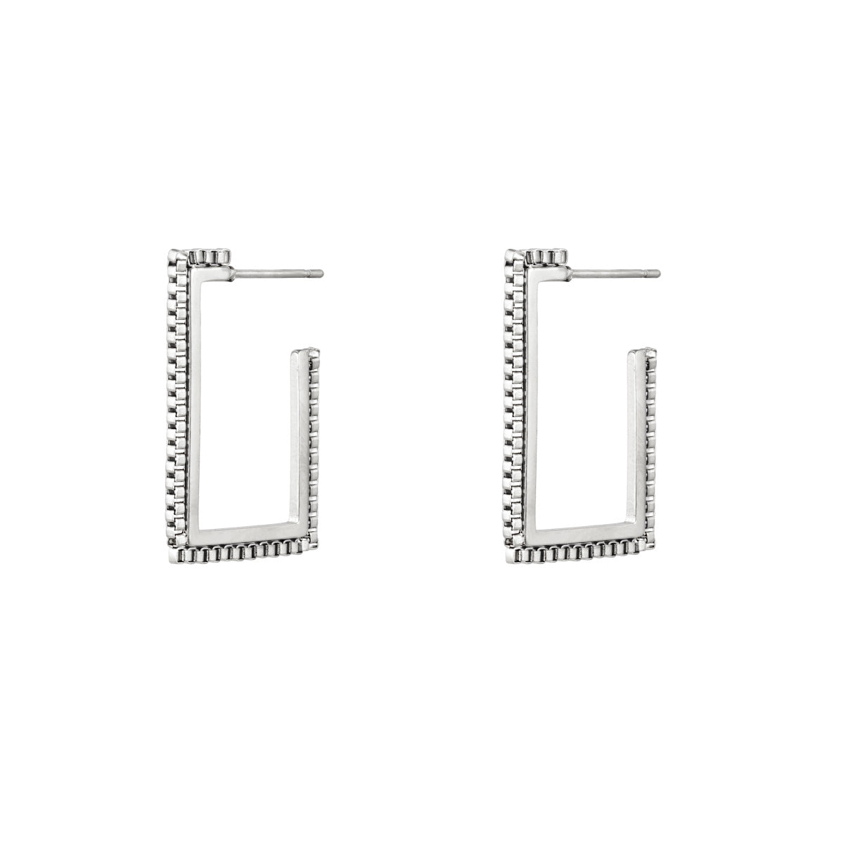 Jagged Square Earrings