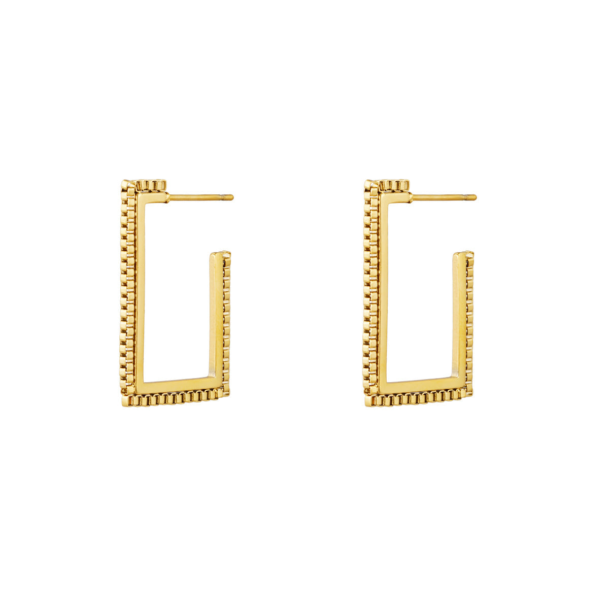 Jagged Square Earrings